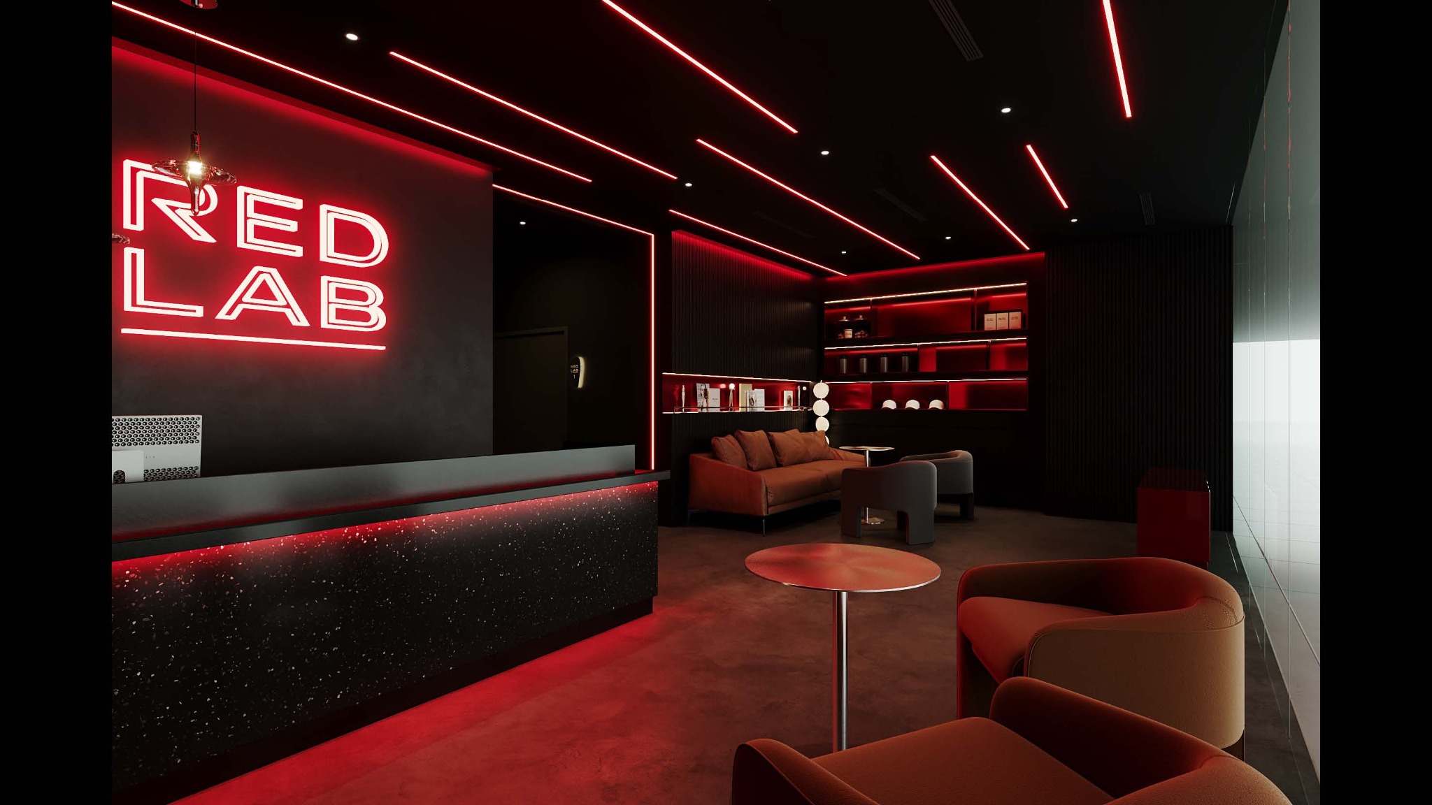 RED LAB counter
